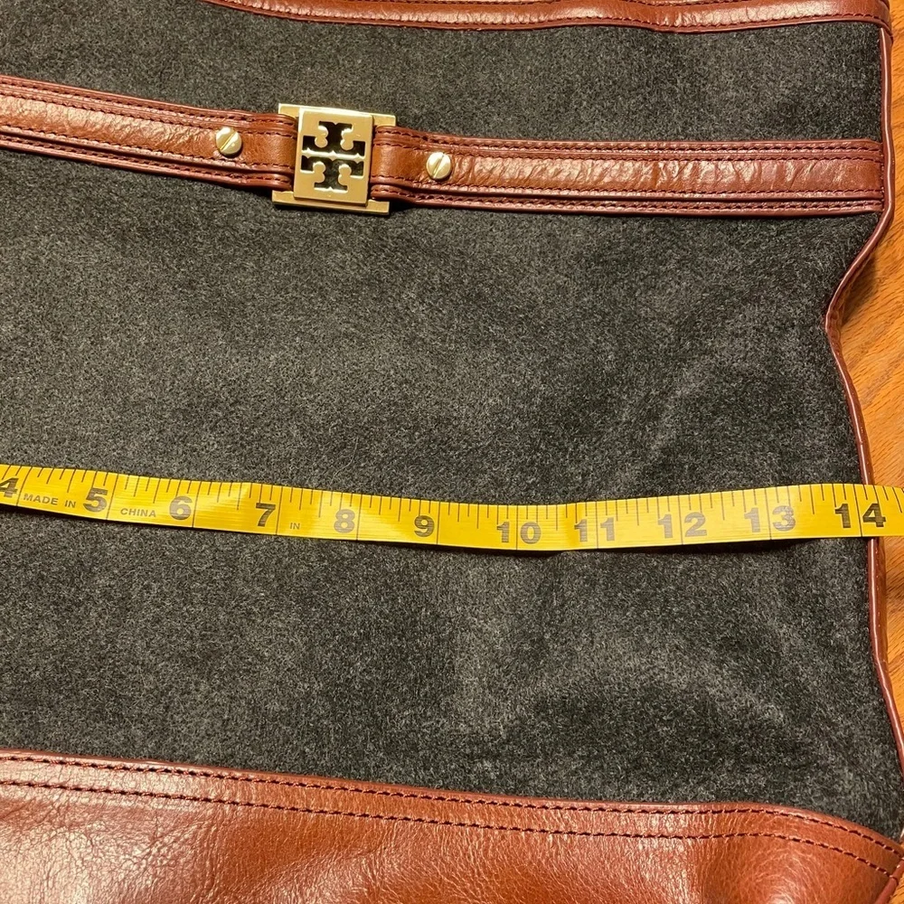 Authentic Flannel Tory Burch Shoulder Tote